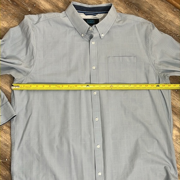 Cody James Core Shirt Blue Plaid Long Sleeve Button-Down Western Men's Size XL - Picture 12 of 14
